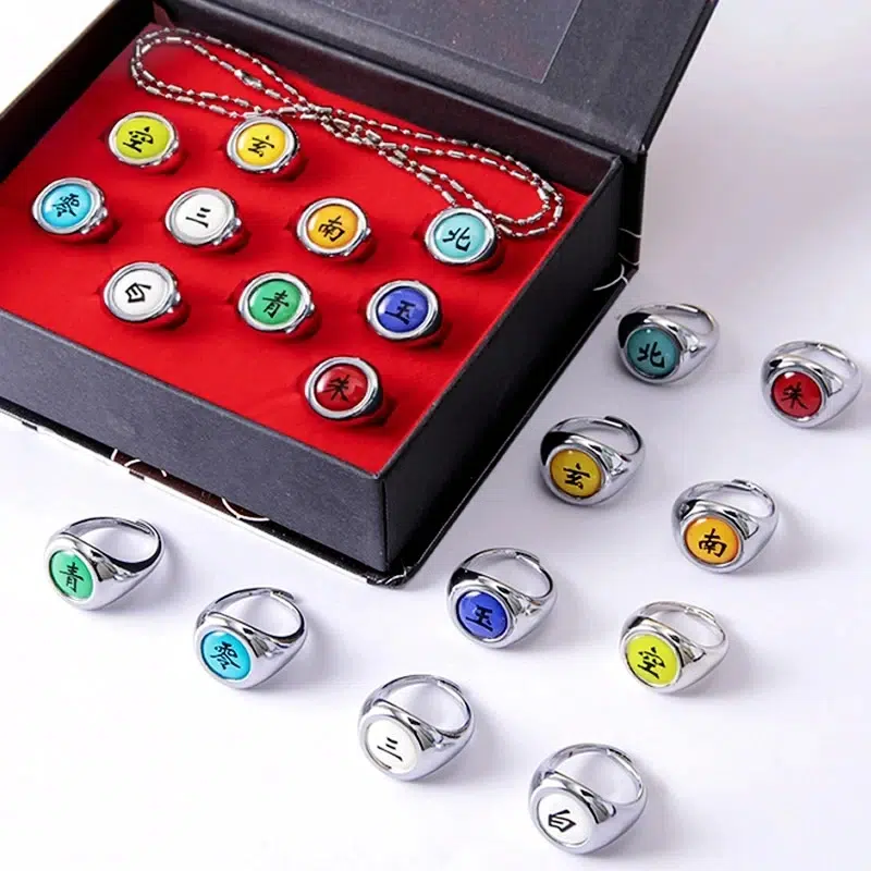 Bague Naruto 10 Pièces Bague Naruto 10 Pièces