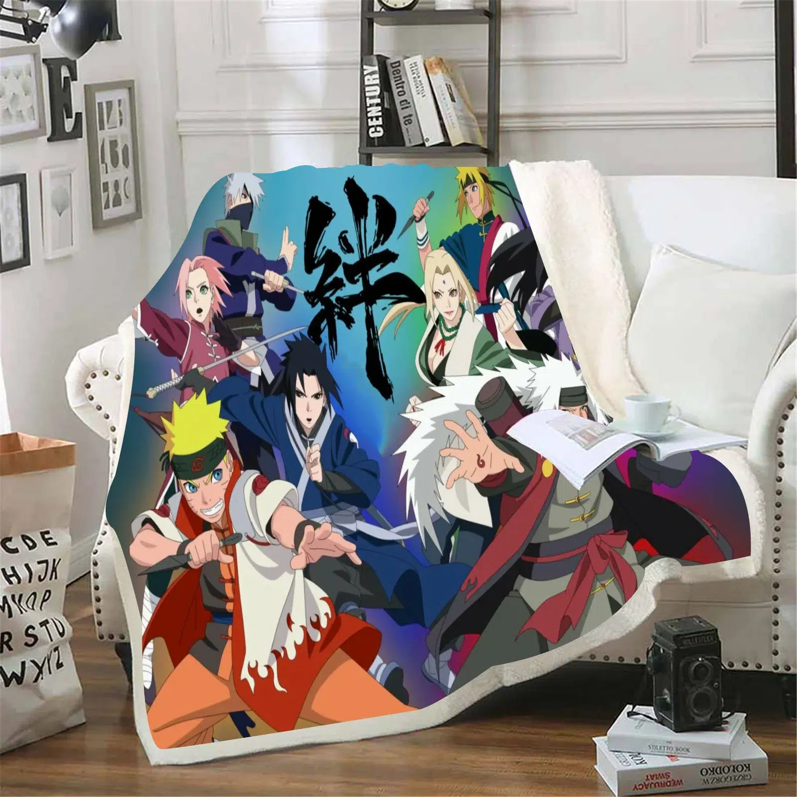 Plaid Naruto In Azione Con Shuriken – Coperta Morbida Lavabile, Giapponismo - 4