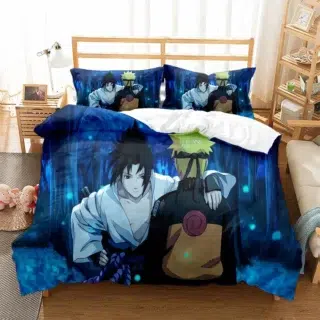 Housse de Couette Naruto et Sasuke pour Enfant