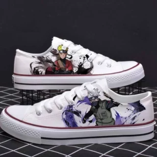 Chaussures Blanches Naruto et Kakashi