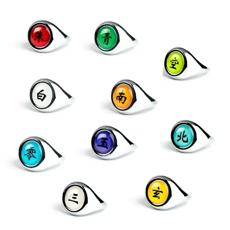 Bague Naruto 10 Pièces Bague Naruto 10 Pièces