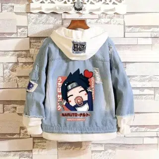 Veste en Jean Naruto Sasuke