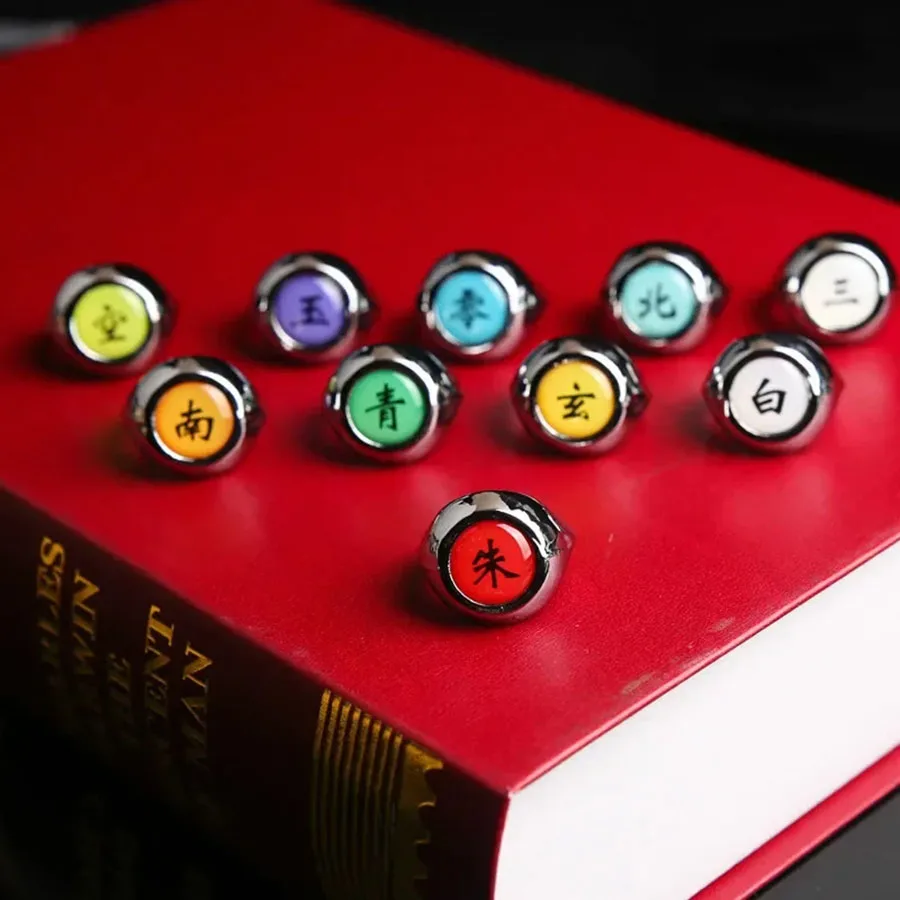 Bague Naruto 10 Pièces Bague Naruto 10 Pièces