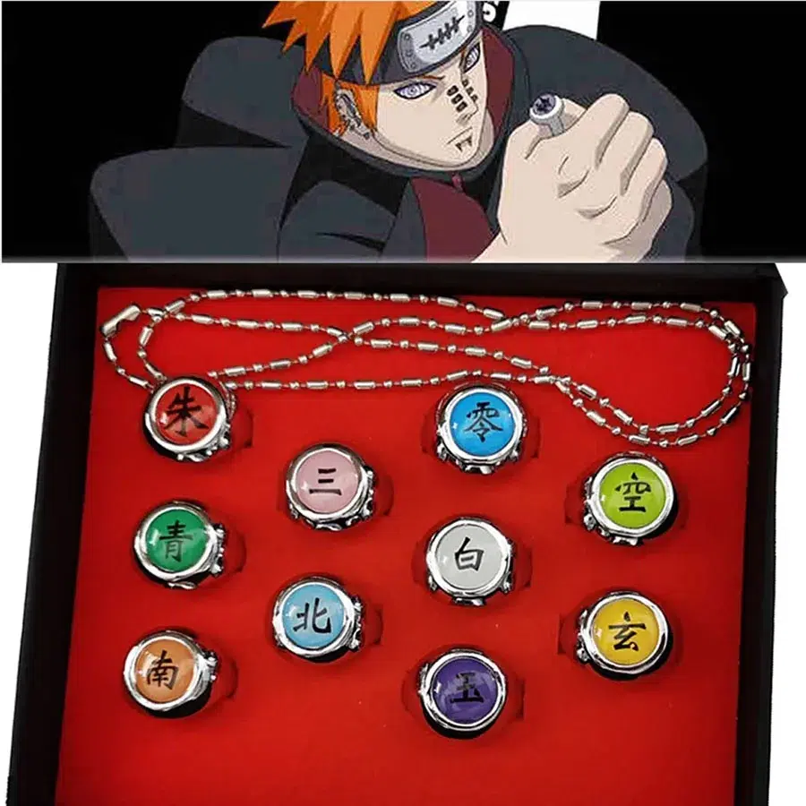 Bague Naruto 10 Pièces Bague Naruto 10 Pièces