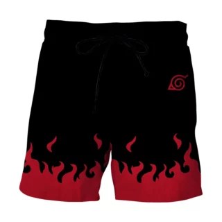 Short de Bain Noir Naruto