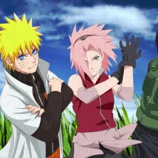 Puzzle 35 Pièces Naruto Sasuke et Sakura