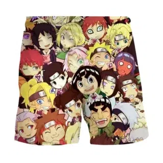 Short de Bain Naruto Personnages